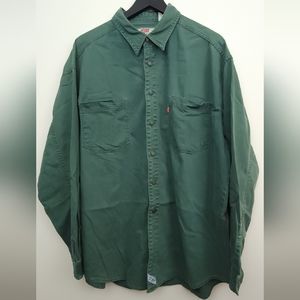 100% Cotton Green Levi's 90s Denim Shirt XL
